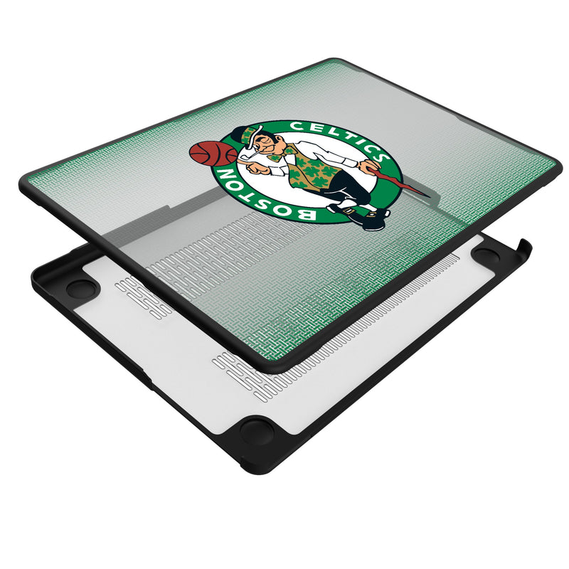 Boston Celtics Linen MacBook Laptop Case Iso.Jpg