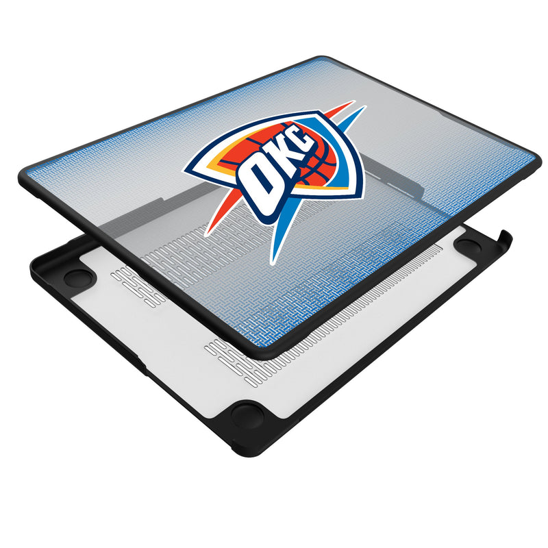 Oklahoma City Thunder Linen MacBook Laptop Case Iso.Jpg