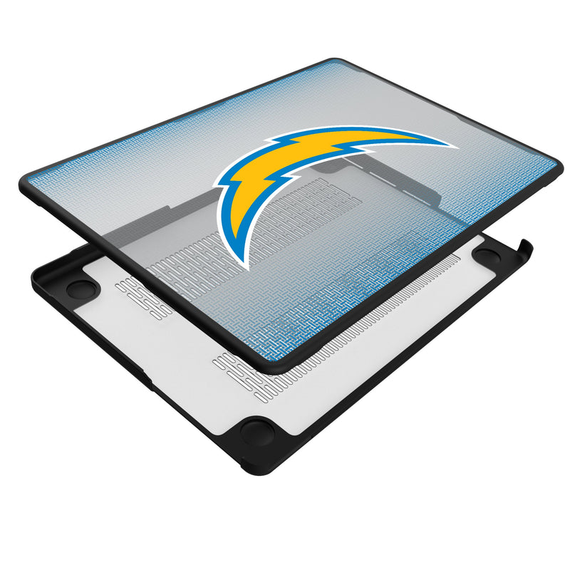 Los Angeles Chargers Linen MacBook Laptop Case Iso.Jpg