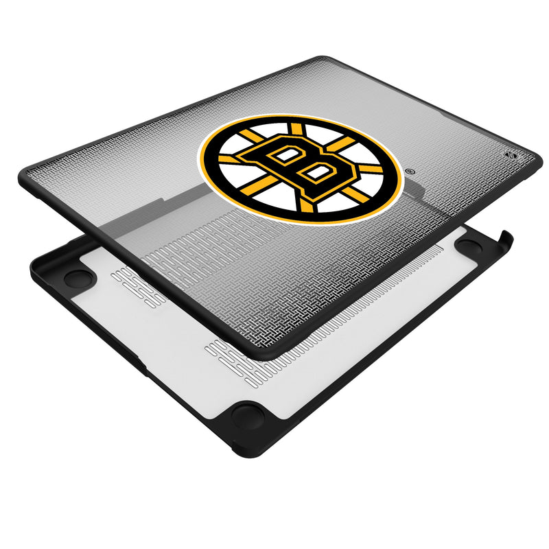 Boston Bruins Linen MacBook Laptop Case Iso.Jpg