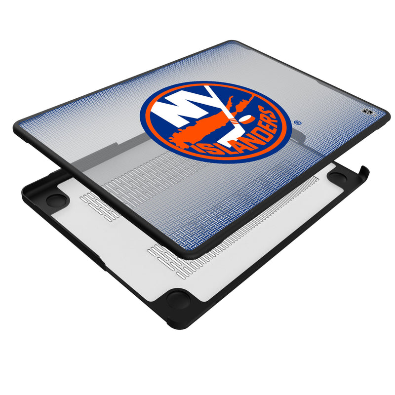 New York Islanders Linen MacBook Laptop Case Iso.Jpg