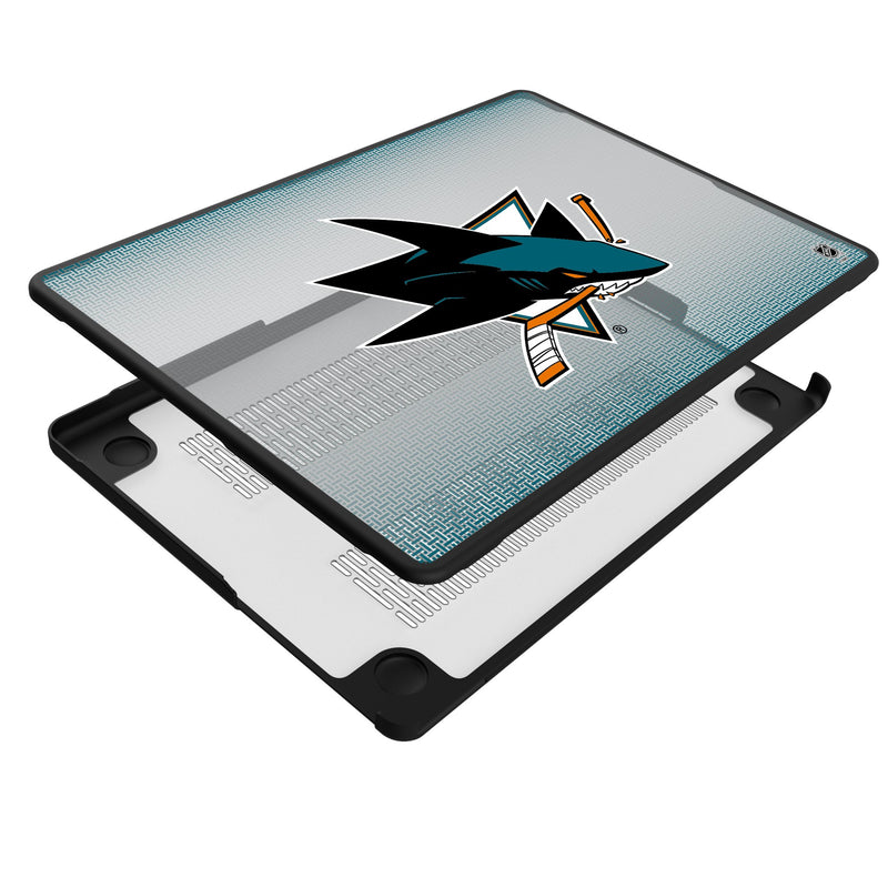 San Jose Sharks Linen MacBook Laptop Case Iso.Jpg