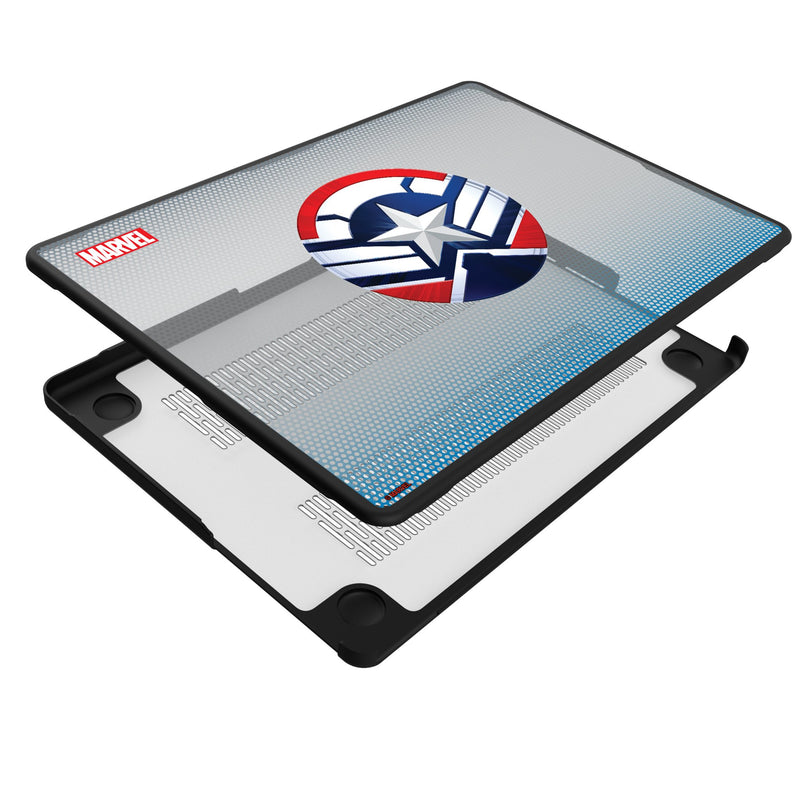 Marvel Avengers Sam Wilson Captain America Grid MacBook Laptop Case Iso.Jpg