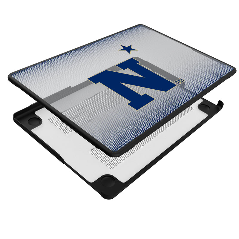 United State Naval Academy Midshipmen Linen MacBook Laptop Case Iso.Jpg