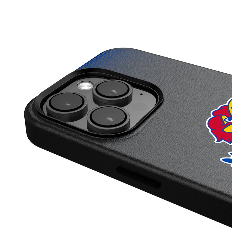 University of Kansas Jayhawks Linen iPhone MagSafe Compatible Phone Case Detail.Jpg