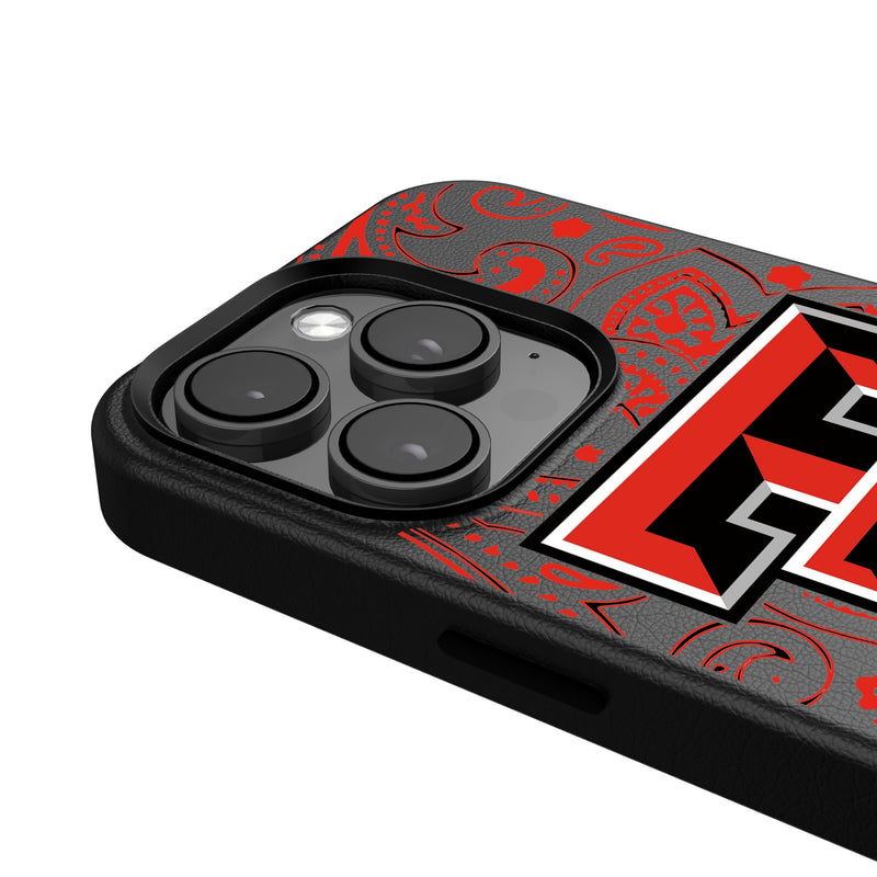 Texas Tech Red Raiders Paisley iPhone MagSafe Compatible Phone Case Detail.Jpg