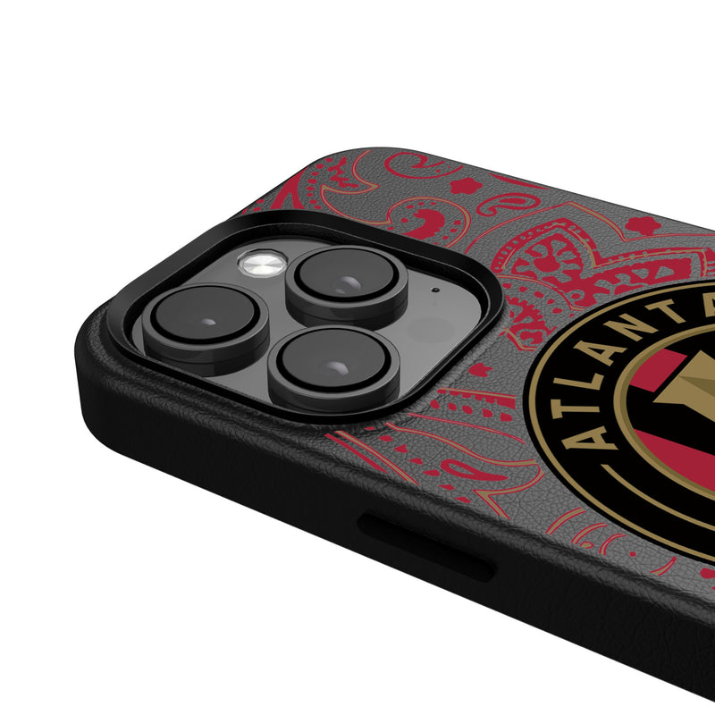 Atlanta United FC  Paisley iPhone Magnetic Phone Case Detail.Jpg