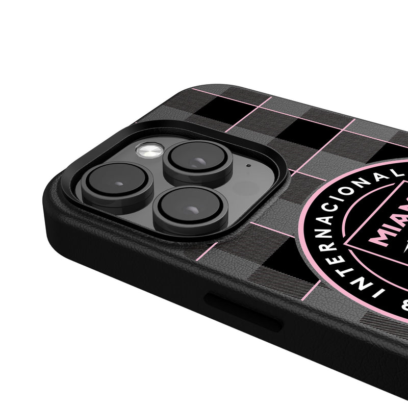 Inter Miami CF  Plaid iPhone Magnetic Phone Case Detail.Jpg