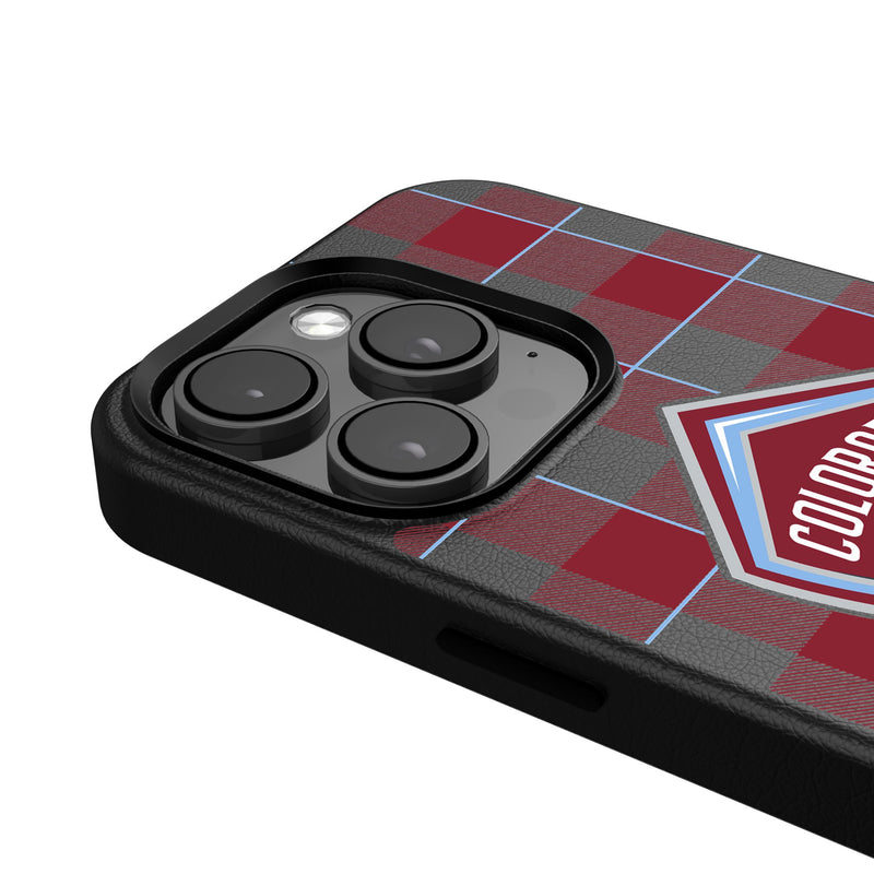 Colorado Rapids  Plaid iPhone Magnetic Phone Case Detail.Jpg