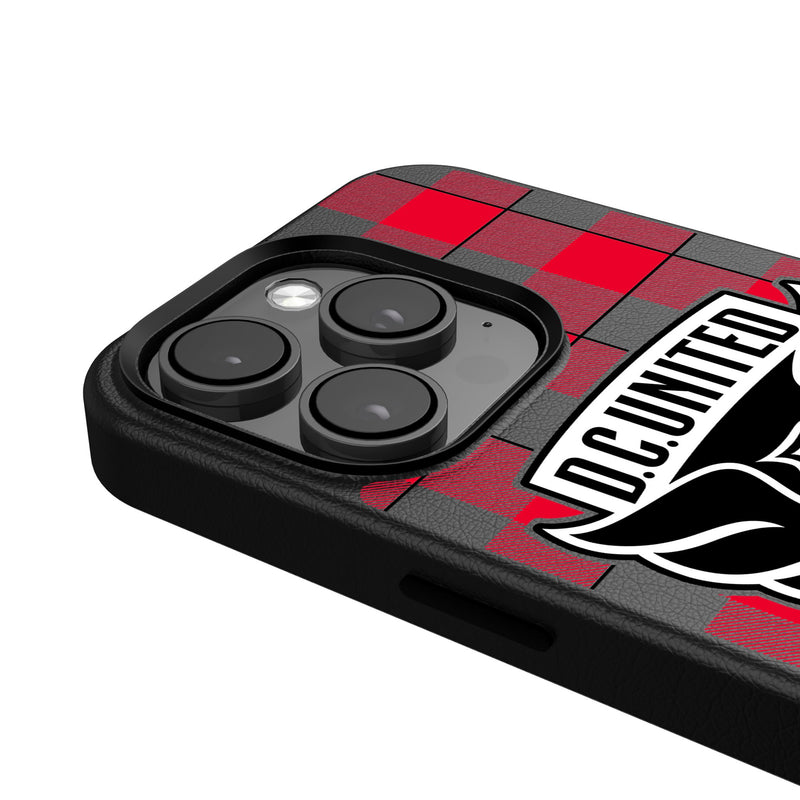 DC United  Plaid iPhone Magnetic Phone Case Detail.Jpg