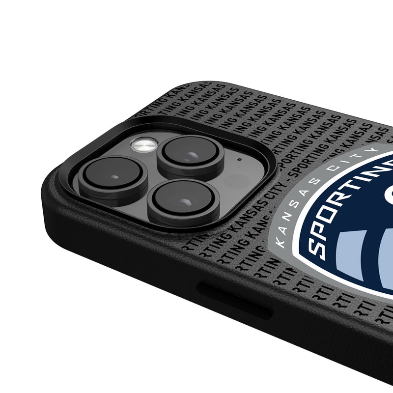 Sporting Kansas City   Text Backdrop iPhone MagSafe Compatible Phone Case Detail.Jpg