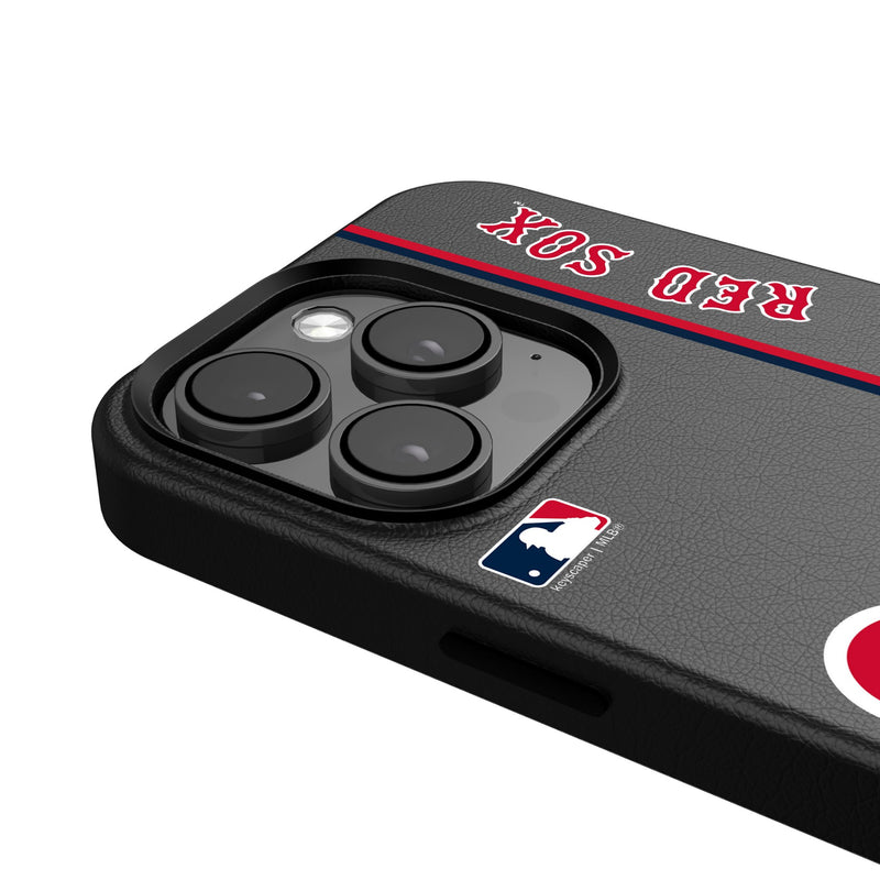 Boston Red Sox Sidebar iPhone MagSafe Compatible Phone Case Detail.Jpg