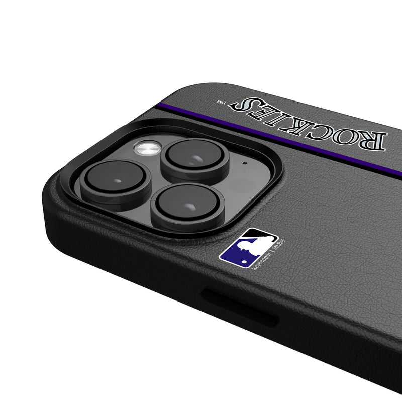 Colorado Rockies Sidebar iPhone MagSafe Compatible Phone Case Detail.Jpg