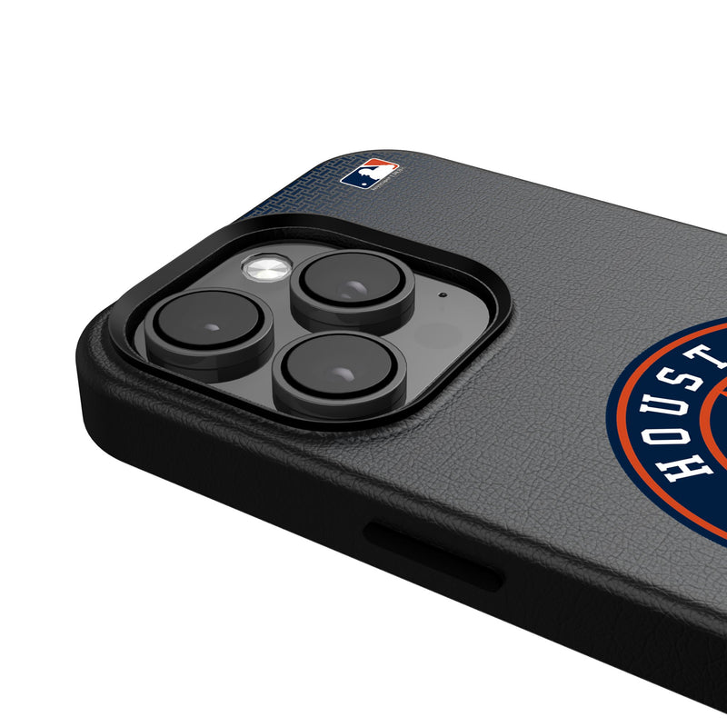 Houston Astros Linen iPhone MagSafe Compatible Phone Case Detail.Jpg