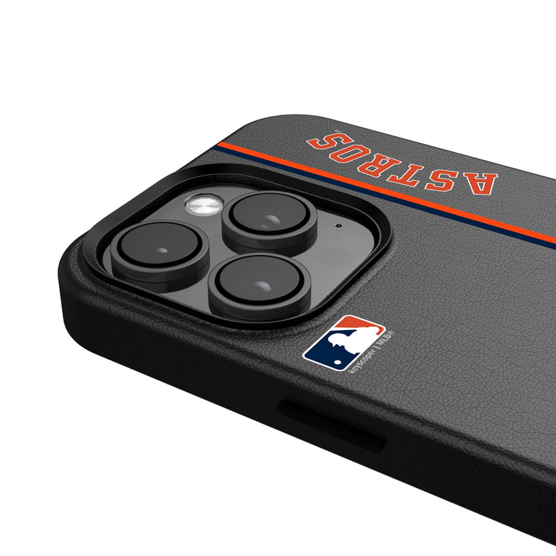 Houston Astros Sidebar iPhone MagSafe Compatible Phone Case Detail.Jpg