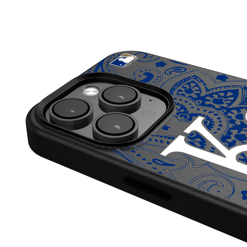 Kansas City Royals Paisley iPhone MagSafe Compatible Phone Case Detail.Jpg