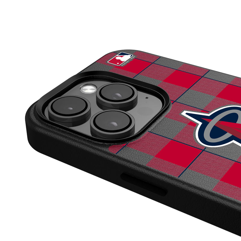 Los Angeles Angels Plaid iPhone MagSafe Compatible Phone Case Detail.Jpg