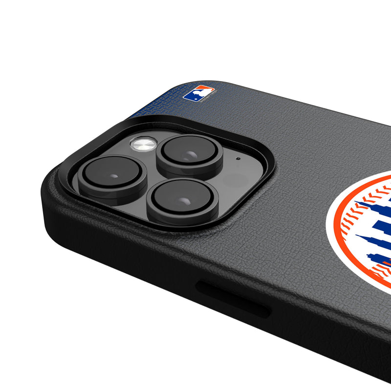 New York Mets Linen iPhone MagSafe Compatible Phone Case Detail.Jpg