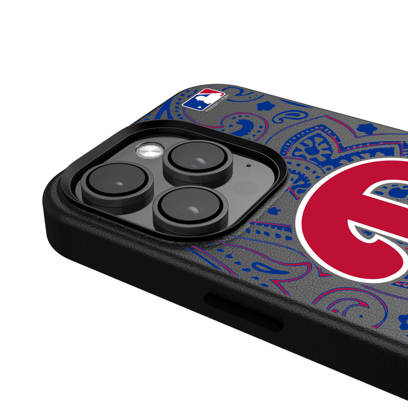 Philadelphia Phillies Paisley iPhone MagSafe Compatible Phone Case Detail.Jpg