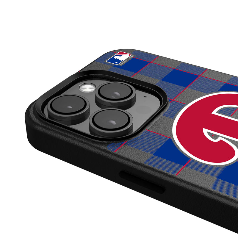 Philadelphia Phillies Plaid iPhone MagSafe Compatible Phone Case Detail.Jpg