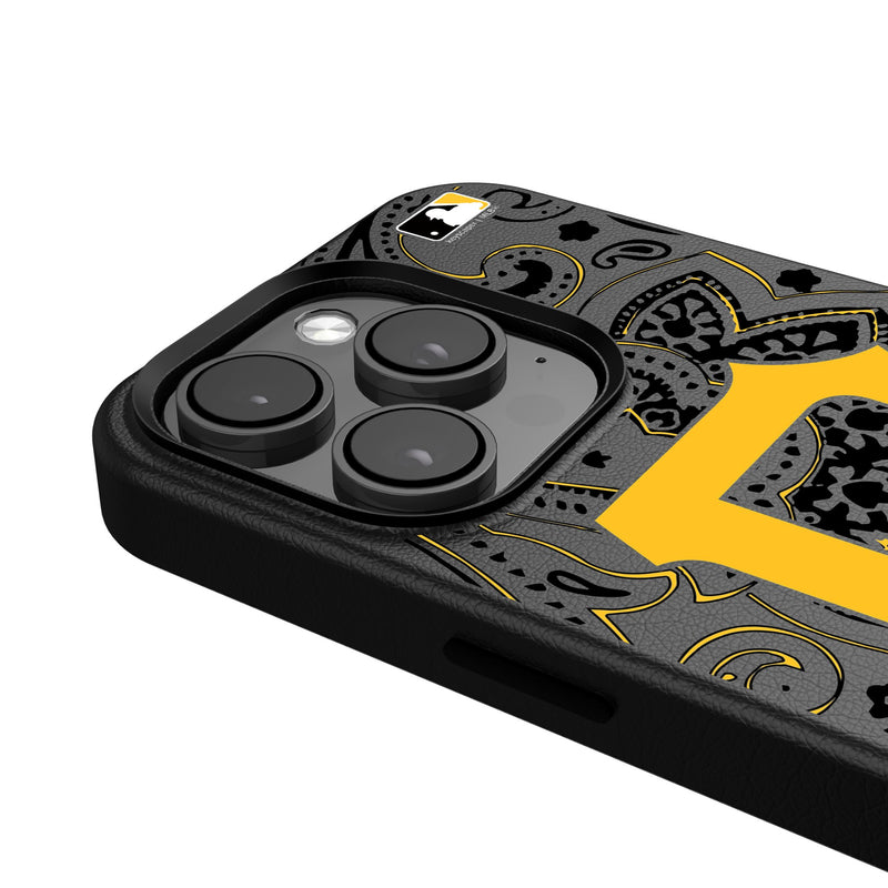 Pittsburgh Pirates Paisley iPhone MagSafe Compatible Phone Case Detail.Jpg