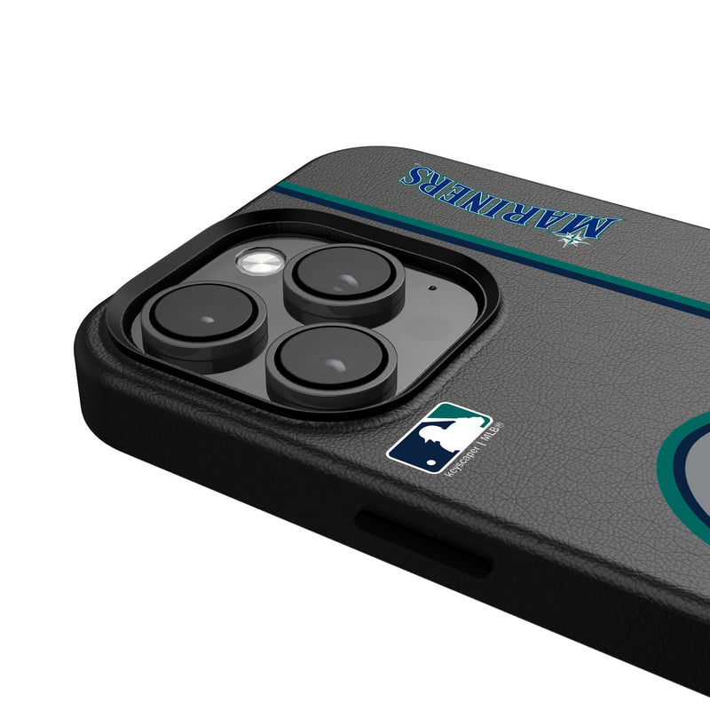 Seattle Mariners Sidebar iPhone MagSafe Compatible Phone Case Detail.Jpg