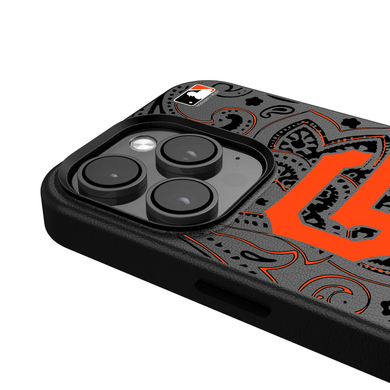 San Francisco Giants Paisley iPhone MagSafe Compatible Phone Case Detail.Jpg