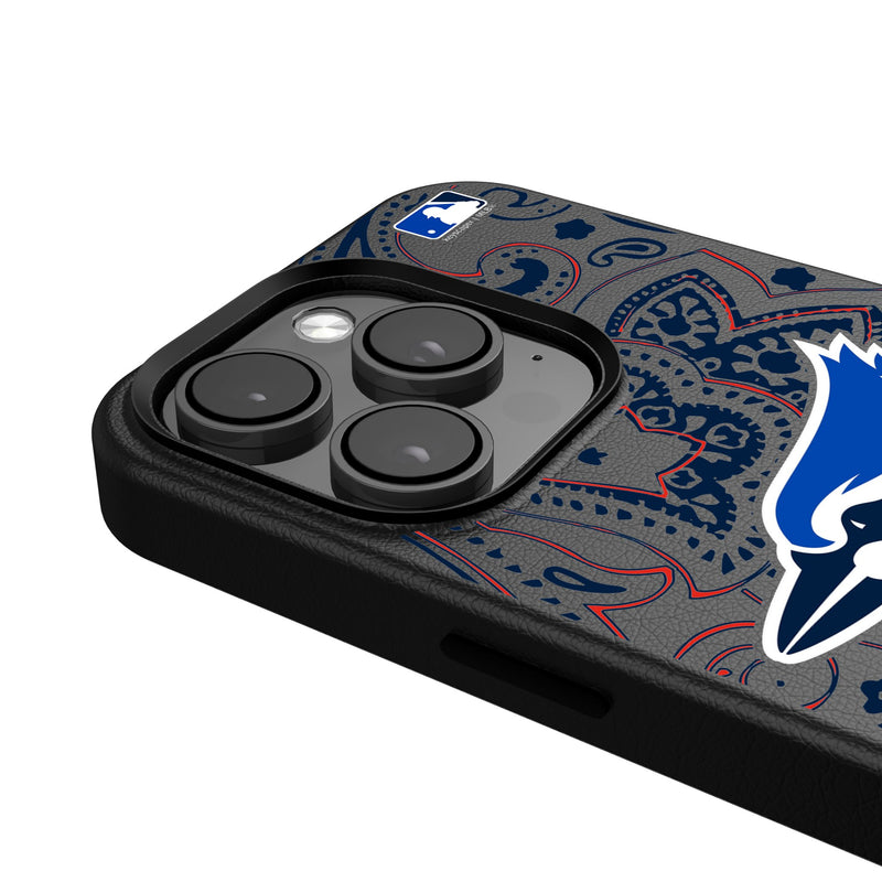 Toronto Blue Jays Paisley iPhone MagSafe Compatible Phone Case Detail.Jpg