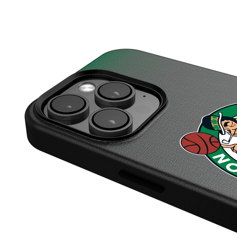 Boston Celtics Linen iPhone MagSafe Compatible Phone Case Detail.Jpg