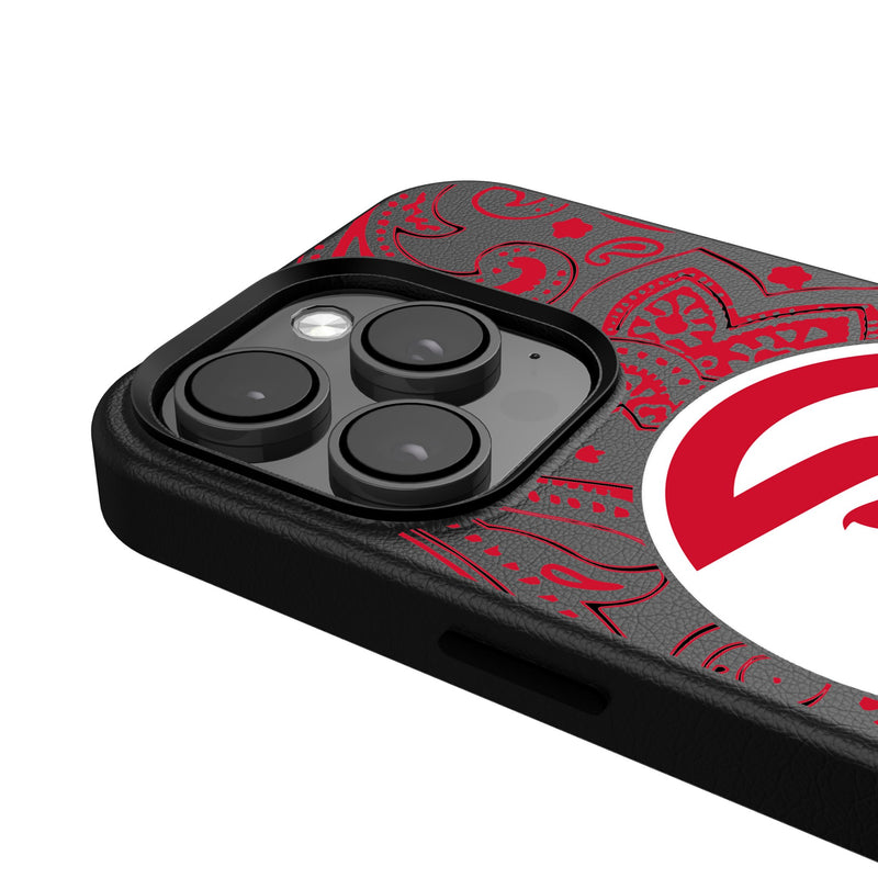 Atlanta Hawks Paisley iPhone MagSafe Compatible Phone Case Detail.Jpg