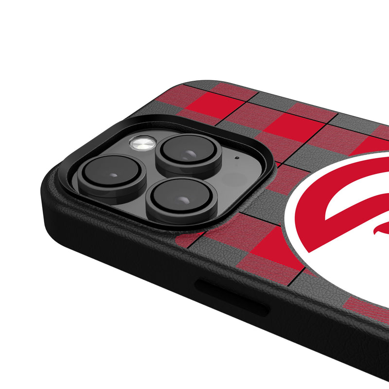 Atlanta Hawks Plaid iPhone MagSafe Compatible Phone Case Detail.Jpg