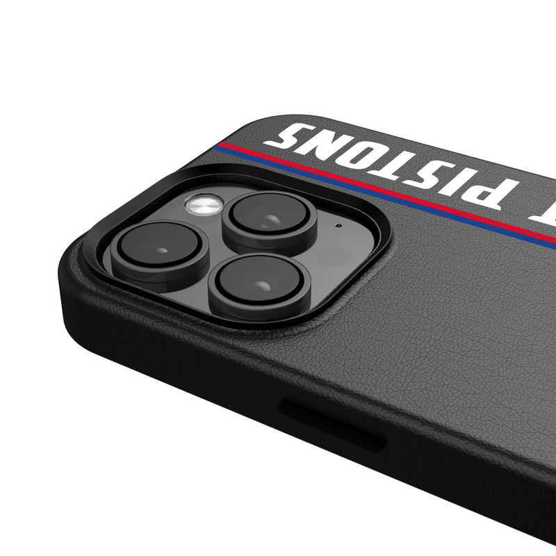 Detroit Pistons Sidebar iPhone MagSafe Compatible Phone Case Detail.Jpg