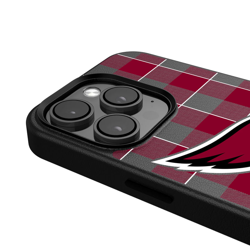 Arizona Cardinals Plaid iPhone Magnetic Phone Case Detail.Jpg