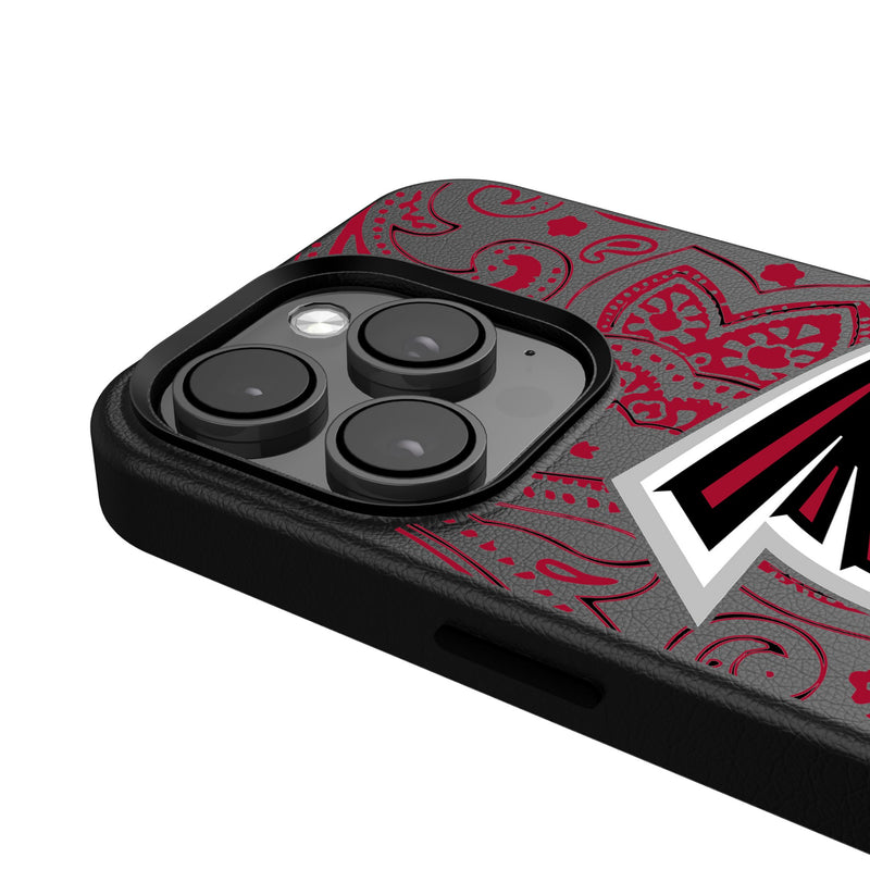 Atlanta Falcons Paisley iPhone Magnetic Phone Case Detail.Jpg