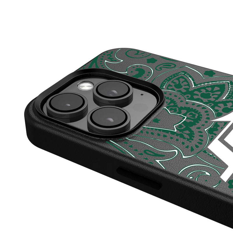 New York Jets Paisley iPhone MagSafe Compatible Phone Case Detail.Jpg