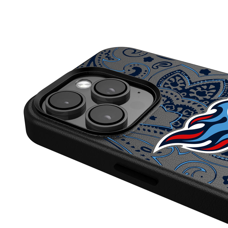 Tennessee Titans Paisley iPhone Magnetic Phone Case Detail.Jpg