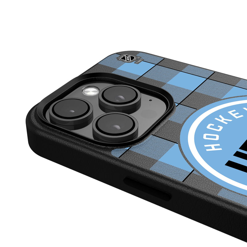 Utah Hockey Club Plaid iPhone MagSafe Compatible Phone Case Detail.Jpg