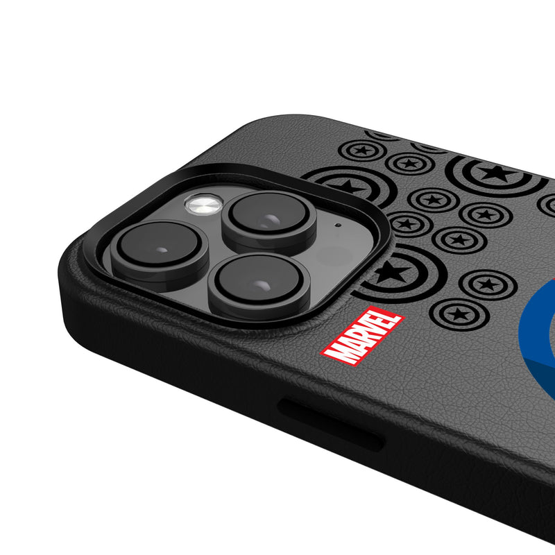 Marvel Avengers Captain America Sigil iPhone MagSafe Compatible Phone Case Detail.Jpg