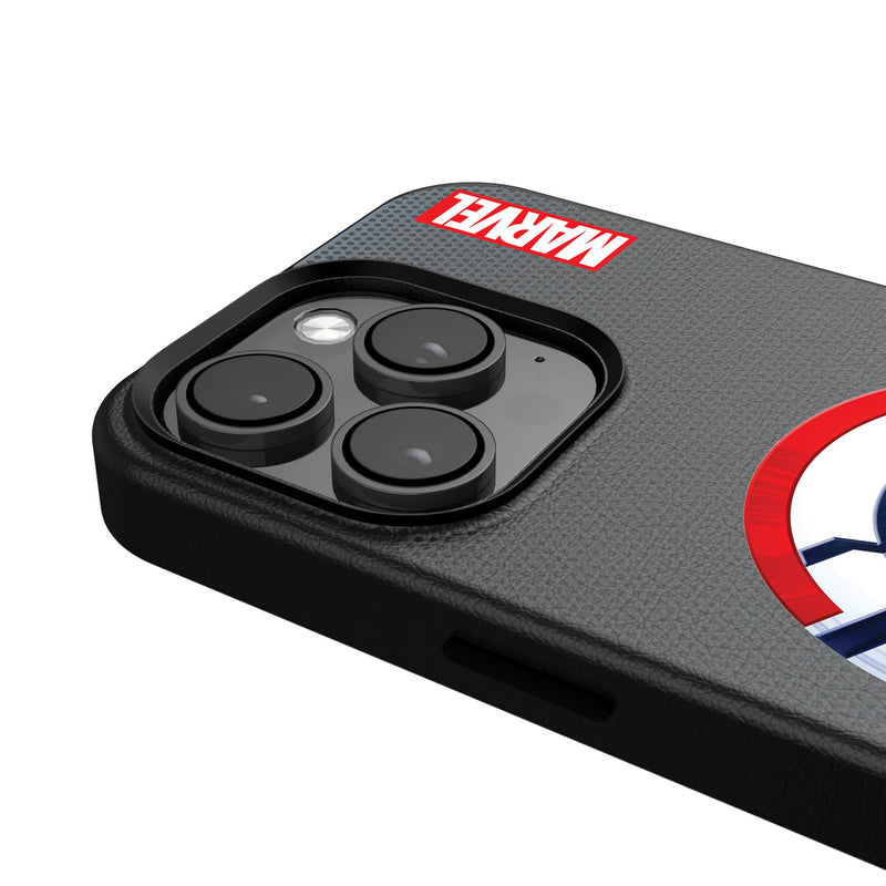 Marvel Avengers Sam Wilson Captain America Grid iPhone MagSafe Compatible Phone Case Detail.Jpg