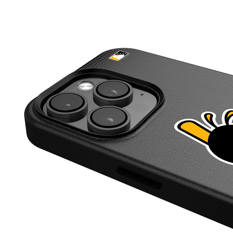 Salt Lake Bees Linen iPhone MagSafe Compatible Phone Case Detail.Jpg