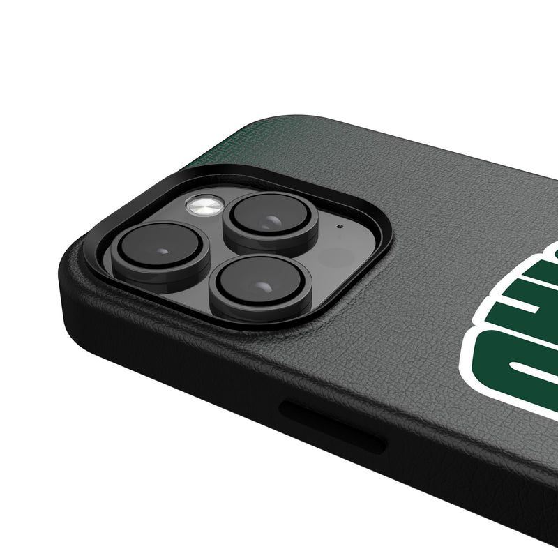 Ohio University Bobcats Linen iPhone MagSafe Compatible Phone Case Detail.Jpg