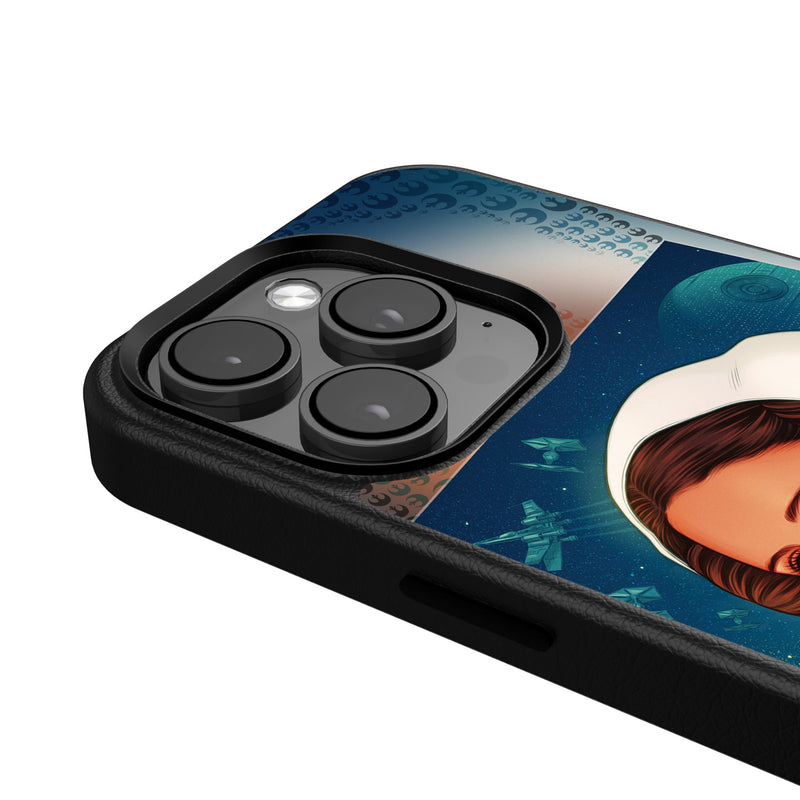 Star Wars Princess Leia Organa Portrait iPhone MagSafe Compatible Phone Case Detail.Jpg