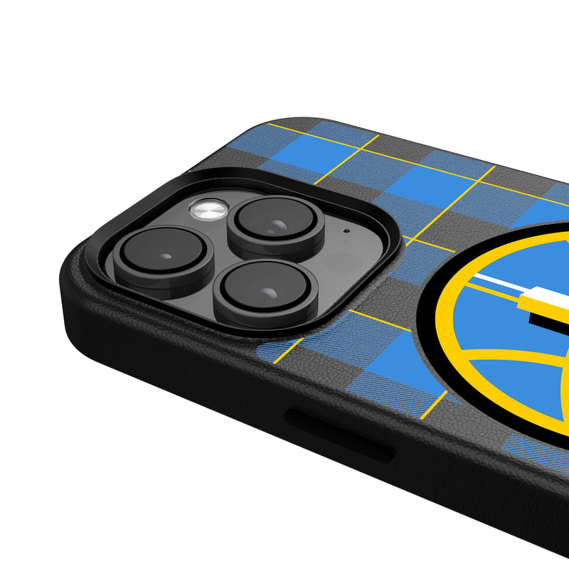 Chicago Sky Plaid iPhone MagSafe Compatible Phone Case Detail.Jpg