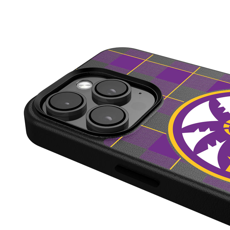 Los Angeles Sparks Plaid iPhone MagSafe Compatible Phone Case Detail.Jpg