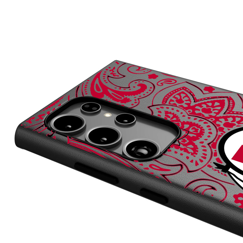 University of Utah Utes Paisley Galaxy MagSafe Compatible Phone Case Detail.Jpg