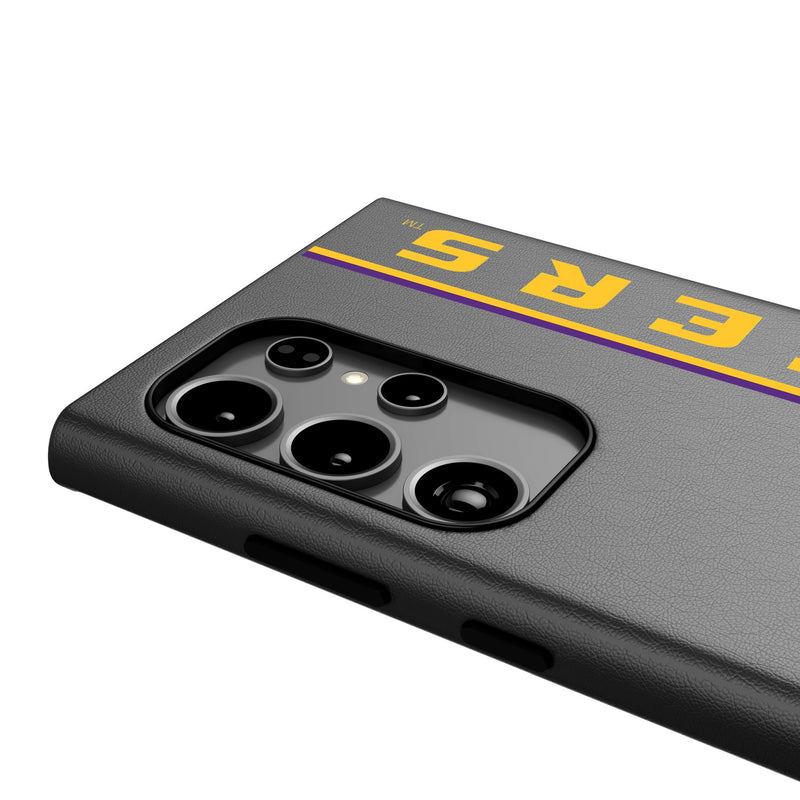 Louisiana State University Tigers Sidebar Galaxy MagSafe Compatible Phone Case Detail.Jpg