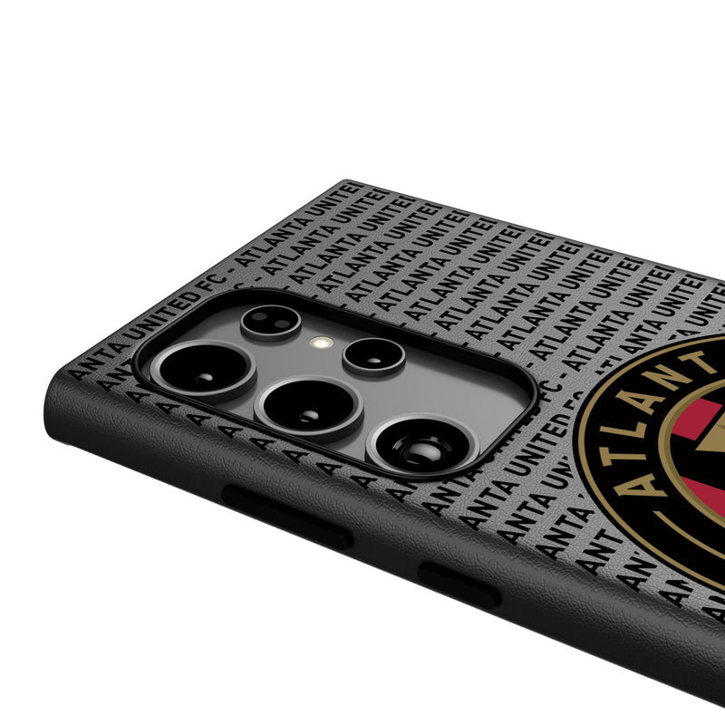 Atlanta United FC  Text Backdrop Galaxy MagSafe Compatible Phone Case Detail.Jpg