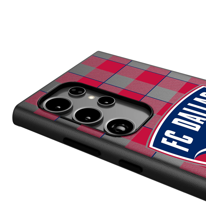 FC Dallas  Plaid Galaxy MagSafe Compatible Phone Case Detail.Jpg