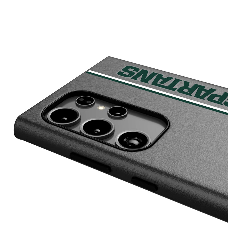 Michigan State University Spartans Sidebar Galaxy MagSafe Compatible Phone Case Detail.Jpg