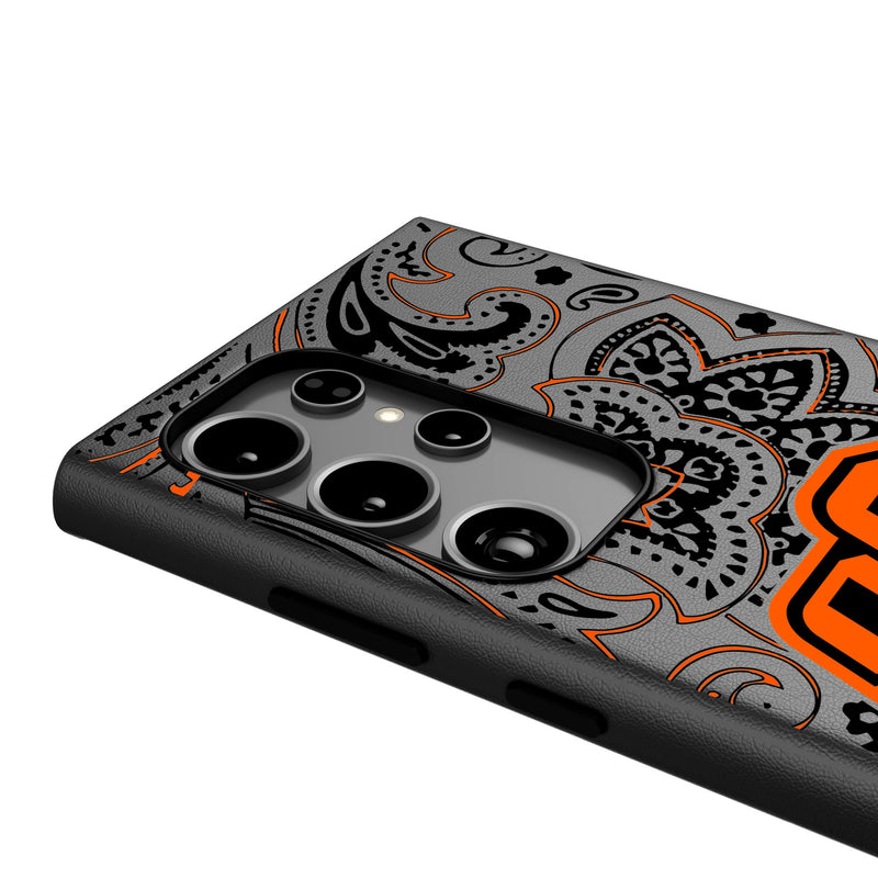 Oklahoma State University Cowboys Paisley Galaxy MagSafe Compatible Phone Case Detail.Jpg